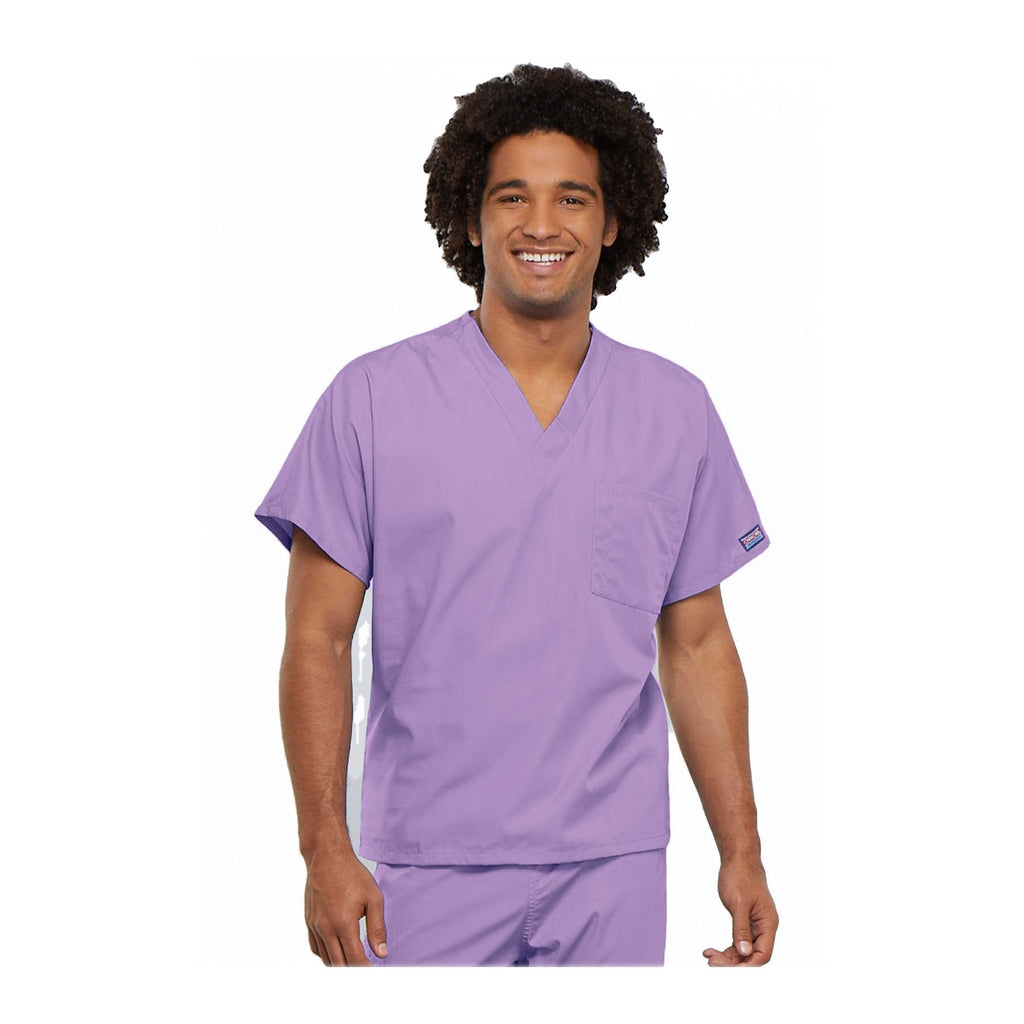 Cherokee Workwear Top WW Unisex Unisex V-Neck Tunic Orchid