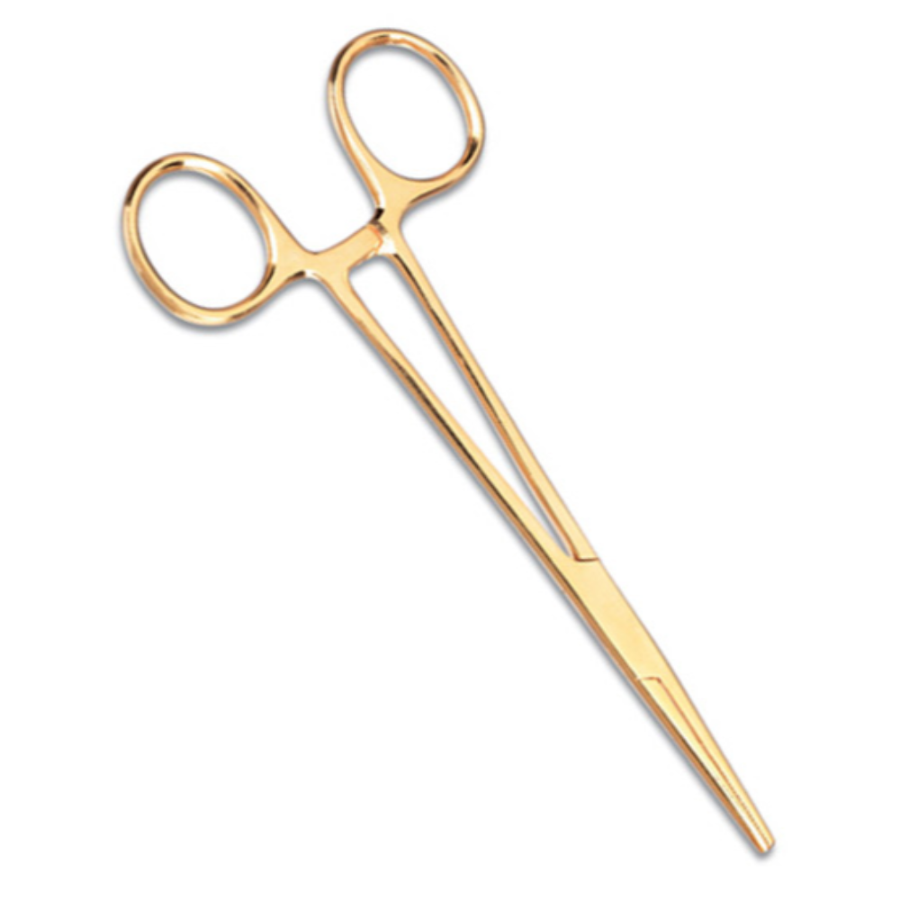 Prestige Forceps 5.5" Gold Plated Kelly Forceps