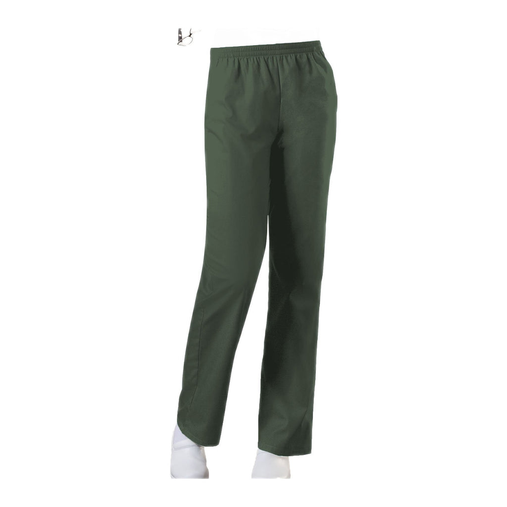Cherokee Workwear Pant WW Natural Rise Tapered Leg Pull-On Pant Olive