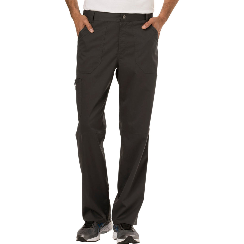 Cherokee Workwear Revolution WW140 Scrubs Pants Men's Fly Front Pewter