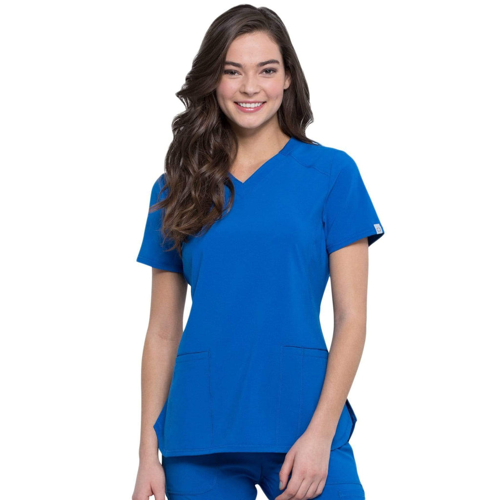 Cherokee Infinity CK865A Scrubs Top Women Royal