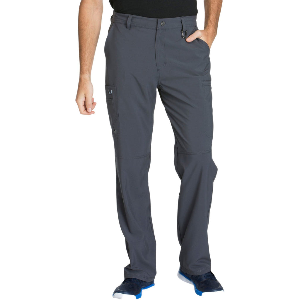 Cherokee Infinity CK200A Scrubs Pants Men's Fly Front Pewter