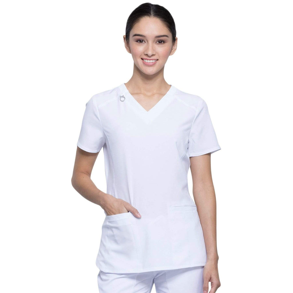 Cherokee Infinity CK865A Scrubs Top Women White