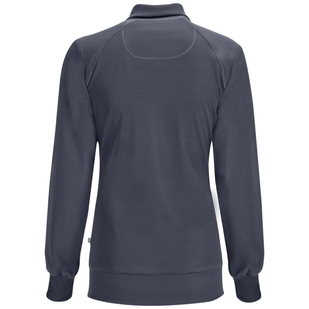 Cherokee Infinity 2391A Scrubs Jacket Women's Zip Front Warm-Up Pewter