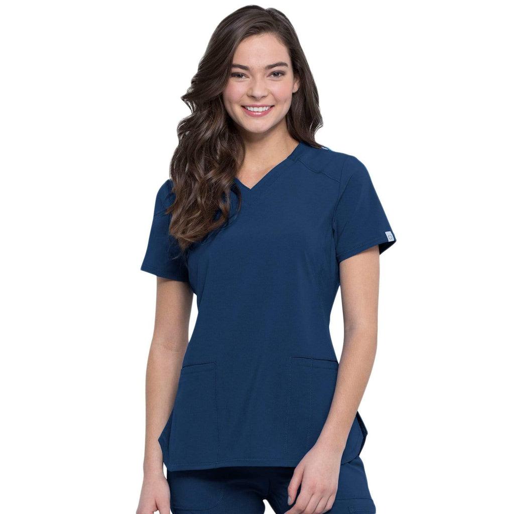 Cherokee Infinity CK865A Scrubs Top Women Navy