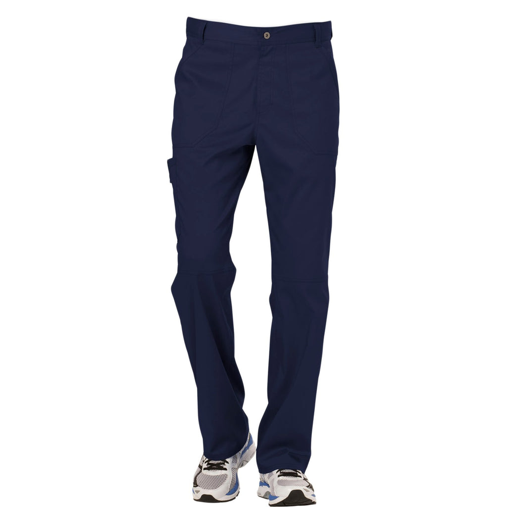 Cherokee Workwear Revolution WW140 Scrubs Pants Men's Fly Front Navy
