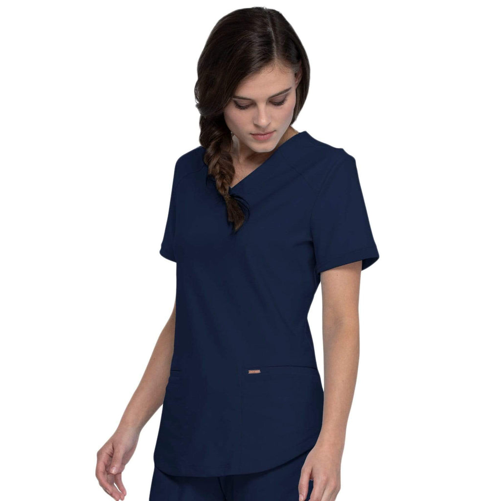 Cherokee Form CK840 Scrubs Top Women Navy