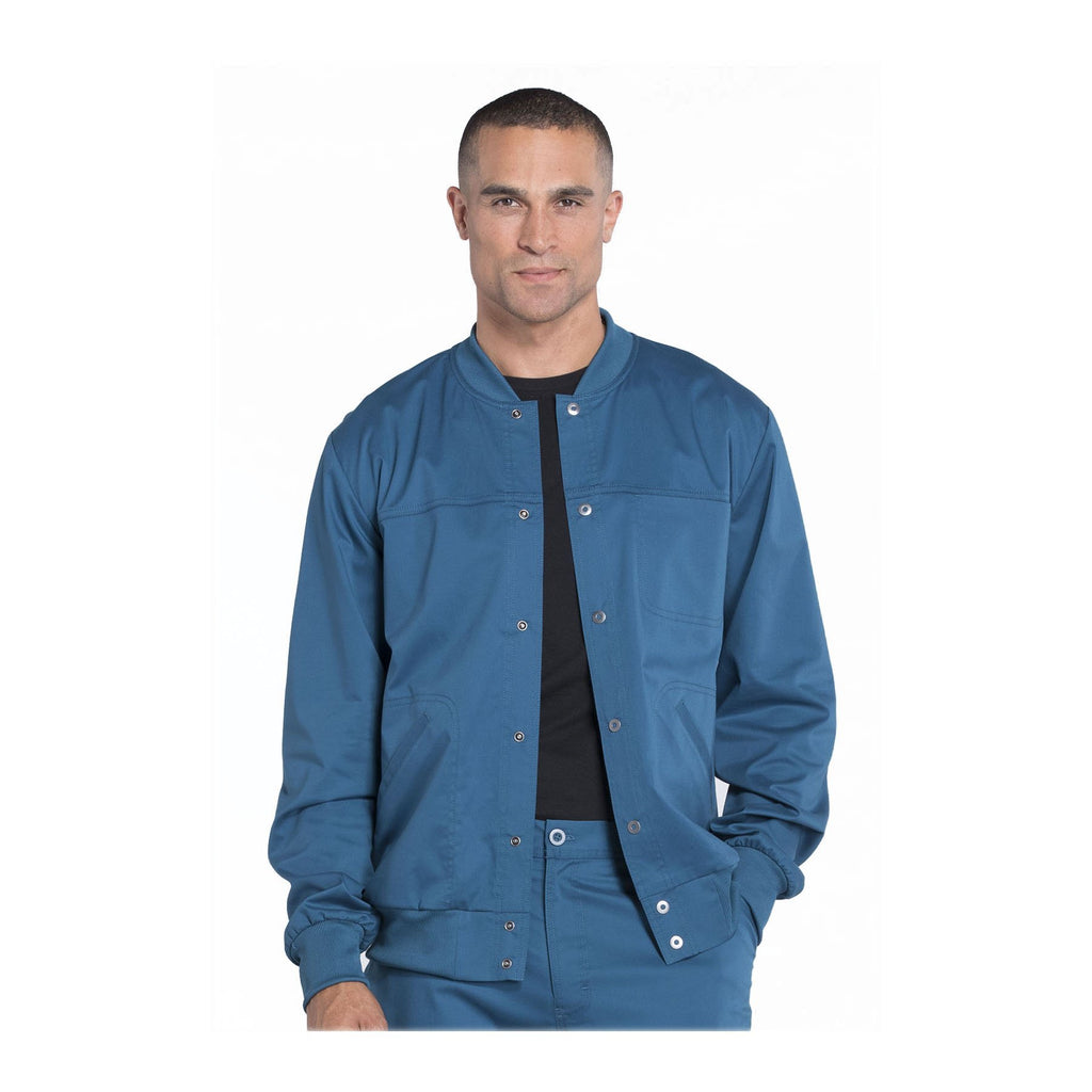 Cherokee Workwear Jackets WW Core Stretch Men's Men's Warm-up Jacket Caribbean Blue