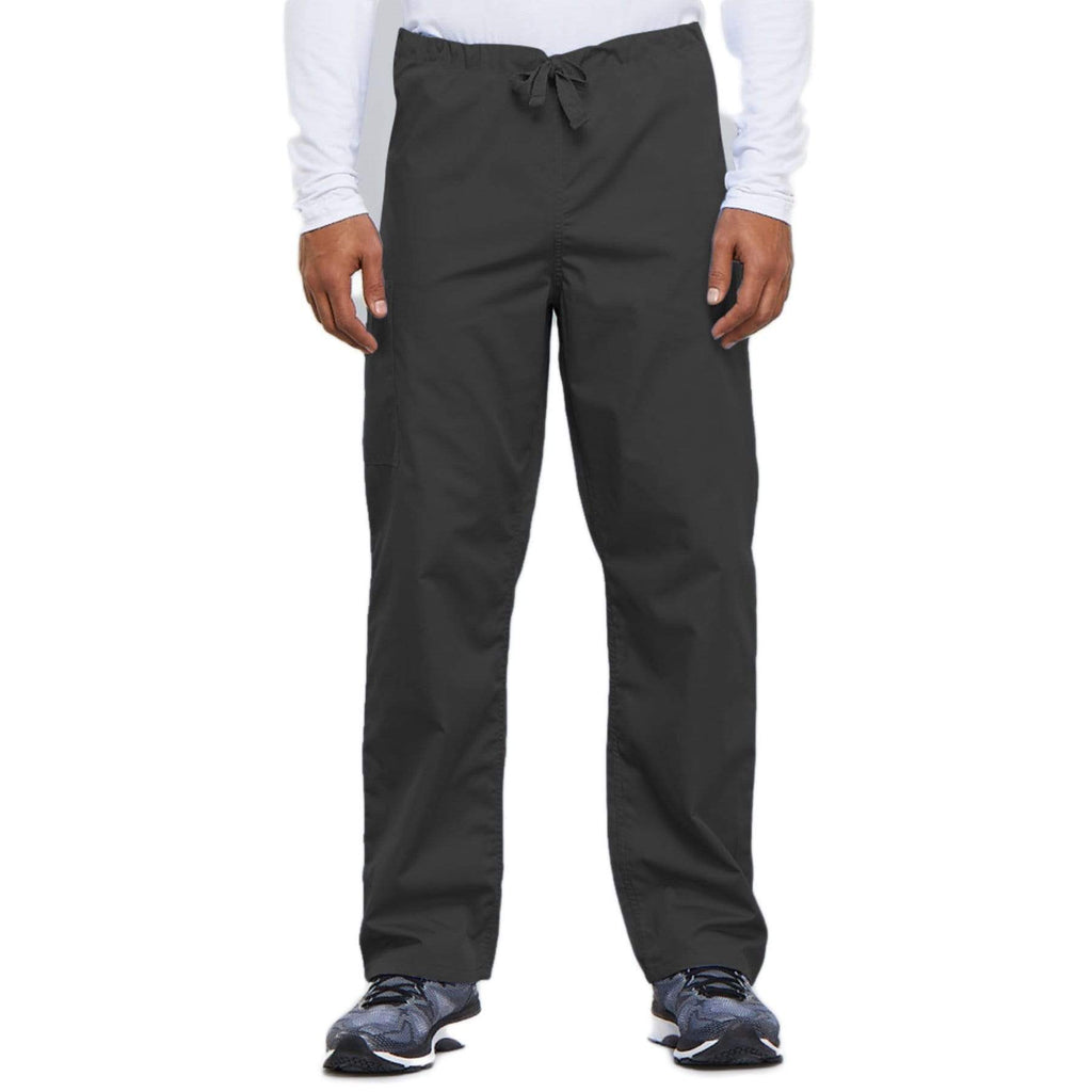 Cherokee Workwear 4100 Scrubs Pants Unisex Drawstring Cargo Pewter
