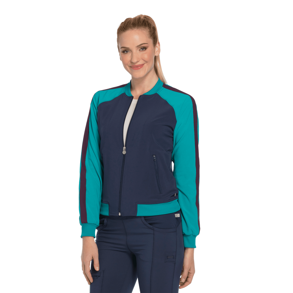 Cherokee Scrubs CK310A Infinity Warm Up Jacket Contemporary Navy